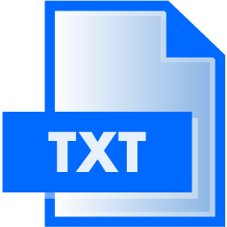 TXT File Extension Icon 256x256 png
